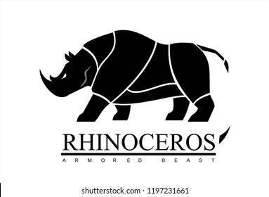 Sideview Full body Rhino