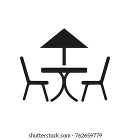 Sidewalk cafe icon