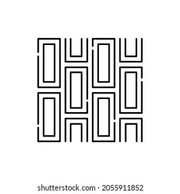 Sidewalk tile сolor line icon. Road construction. Pictogram for web page, mobile app, promo. UI UX GUI design element. Editable stroke.