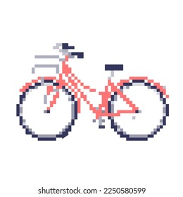 Sideways bicycle. Mamachari. Vector illustration that is easy to edit.