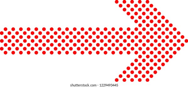 sideways. dotted sign. Arrow element for your design.Striped direction. vector illustration