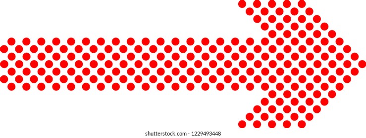 sideways. dotted sign. Arrow element for your design.Striped direction. vector illustration