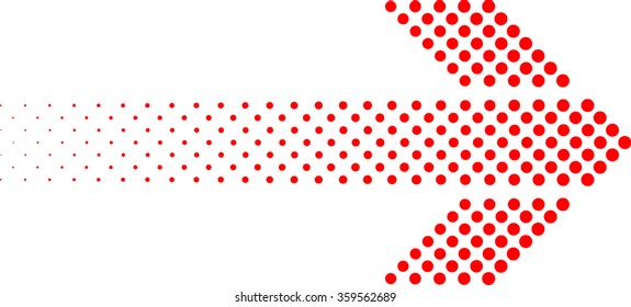 sideways. dotted sign. Arrow element for your design.Striped direction. vector illustration