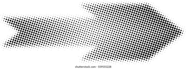 sideways. dotted sign. Arrow element for your design.Striped direction. vector illustration