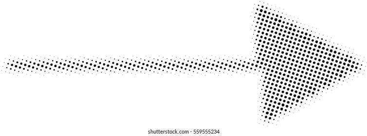 sideways. dotted sign. Arrow element for your design.Striped direction. vector illustration