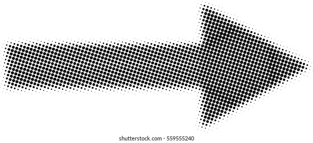 sideways. dotted sign. Arrow element for your design.Striped direction. vector illustration