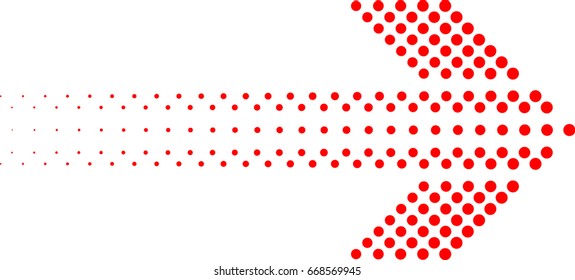 sideways. dotted sign. Arrow element for your design.Striped direction. vector illustration