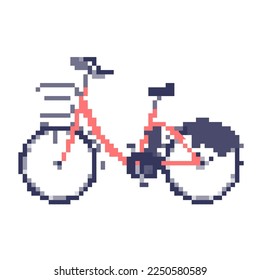 Sideways electric bicycle.E-bike.Vector illustration that is easy to edit.