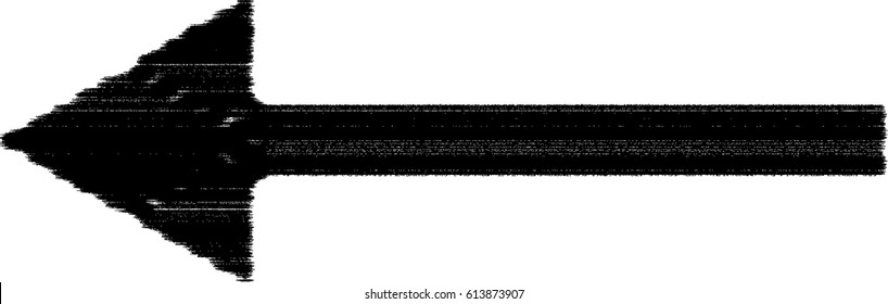 sideways. grunge sign. Arrow element for your design.Striped direction. vector illustration