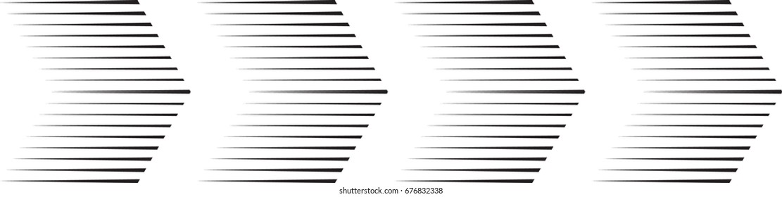 sideways Set . Linear signs collection. Arrow Design . elements for your design.Striped direction. vector illustration