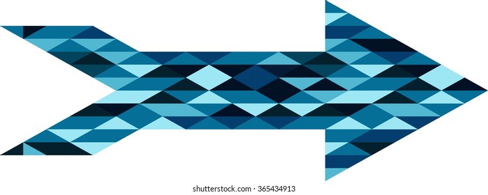 sideways. triangular sign. Arrow Design .element for your design.modern direction. vector illustration