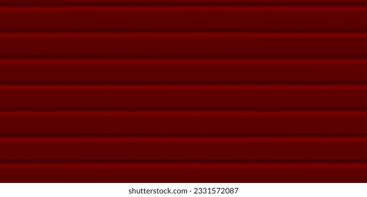 Siding. A sheet of red corrugated board. Galvanized iron for fences, walls, roofs. Realistic isolated vector illustration.