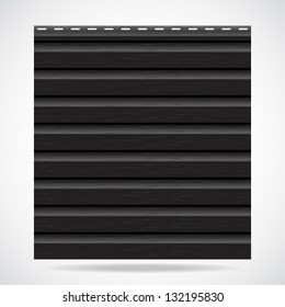 Siding texture panel black color