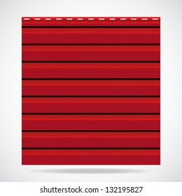 Siding texture panel red color