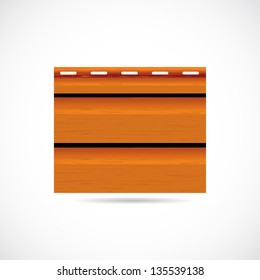 Siding texture sample small icon orange color