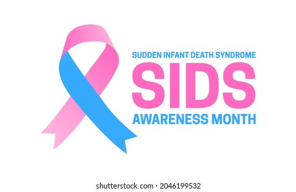 SIDS Sudden Infant Death Syndrome Awareness Month Logo Icon Isolated on White Background