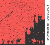 Siege of the Castle Vector Illustration