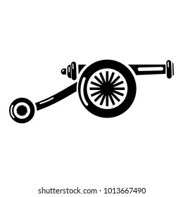 Siege gun icon. Simple illustration of siege gun vector icon for web.