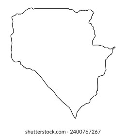 Siem Reap province map, administrative division of Cambodia. Vector illustration.
