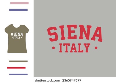 Diseño de camiseta de amante de Siena