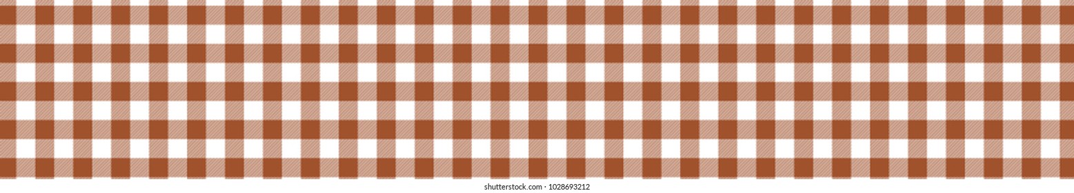 Sienna Gingham pattern. Texture from rhombus/squares for - plaid, tablecloths, clothes, shirts, dresses, paper, bedding, blankets, quilts and other textile products. Vector illustration.