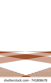Sienna Gingham pattern. Texture from rhombus/squares for - plaid, tablecloths, clothes, shirts, dresses, paper, bedding, blankets, quilts and other textile products. Vector illustration.