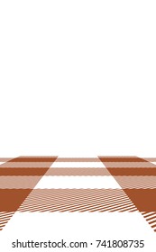 Sienna Gingham pattern. Texture from rhombus/squares for - plaid, tablecloths, clothes, shirts, dresses, paper, bedding, blankets, quilts and other textile products. Vector illustration.