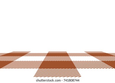 Sienna Gingham pattern. Texture from rhombus/squares for - plaid, tablecloths, clothes, shirts, dresses, paper, bedding, blankets, quilts and other textile products. Vector illustration.