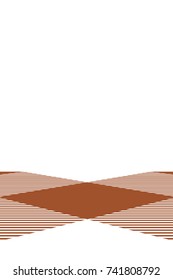 Sienna Gingham pattern. Texture from rhombus/squares for - plaid, tablecloths, clothes, shirts, dresses, paper, bedding, blankets, quilts and other textile products. Vector illustration.