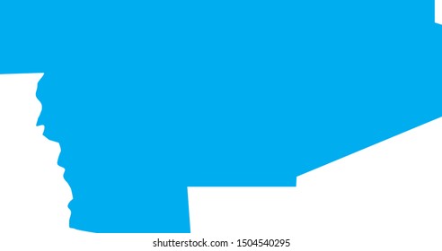 sierra County Map in New Mexico State