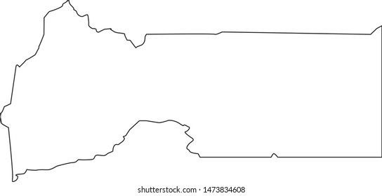 Sierra county map in the state of California