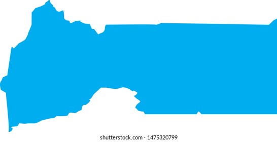 Sierra County Map State California Stock Vector (Royalty Free ...