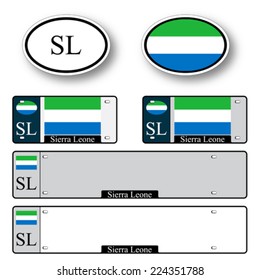 sierra leone auto set against white background, abstract vector art illustration, image contains transparency