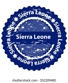 Sierra Leone Country Grunge Stamp