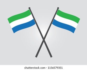 Sierra Leone Emblem Flag