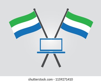 Sierra Leone Emblem laptop