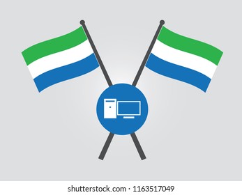 Sierra Leone Emblem Personal Computer