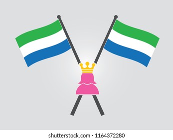Sierra Leone Emblem Queen