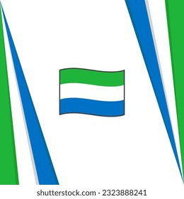 Sierra Leone Flag Abstract Background Design Template. Sierra Leone Independence Day Banner Social Media Post. Sierra Leone Flag