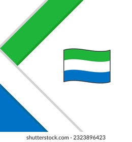 Sierra Leone Flag Abstract Background Design Template. Sierra Leone Independence Day Banner Social Media Post. Sierra Leone Illustration