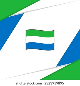 Sierra Leone Flag Abstract Background Design Template. Sierra Leone Independence Day Banner Social Media Post. Sierra Leone