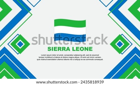 Sierra Leone Flag Abstract Background Design Template. Sierra Leone Independence Day Banner Wallpaper Vector Illustration. Sierra Leone Background