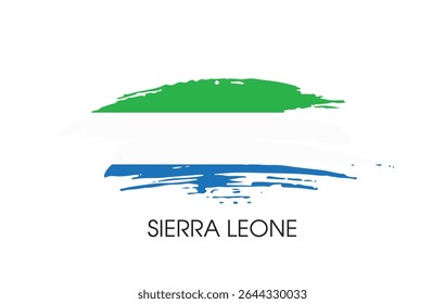 Serra Leoa bandeira banner fundo Vetor ilustração design independência dia banner design 