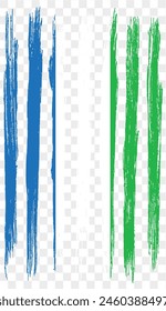 Sierra Leone Flagge Pinselfarbe strukturiert isoliert auf PNG oder transparentem Hintergrund. Vektorillustration