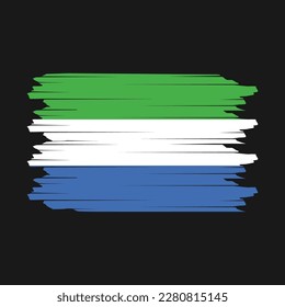 Sierra Leone Flag - Vektorgrafik