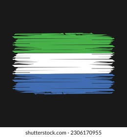 Sierra Leone Flag - Vektorgrafik