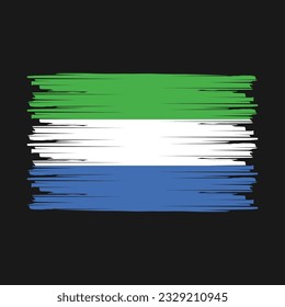 Sierra Leone Flag - Vektorgrafik