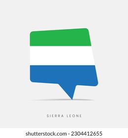 Sierra Leone flag bubble chat icon