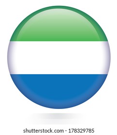 Sierra Leone Flag button 
