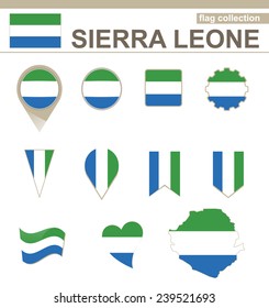 Sierra Leone Flag Collection, 12 versions